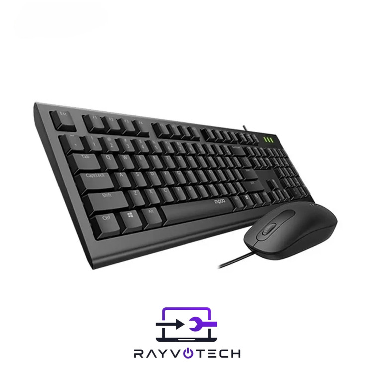 کیبورد و ماوس باسیم رپو (Rapoo) مدل X120 Pro