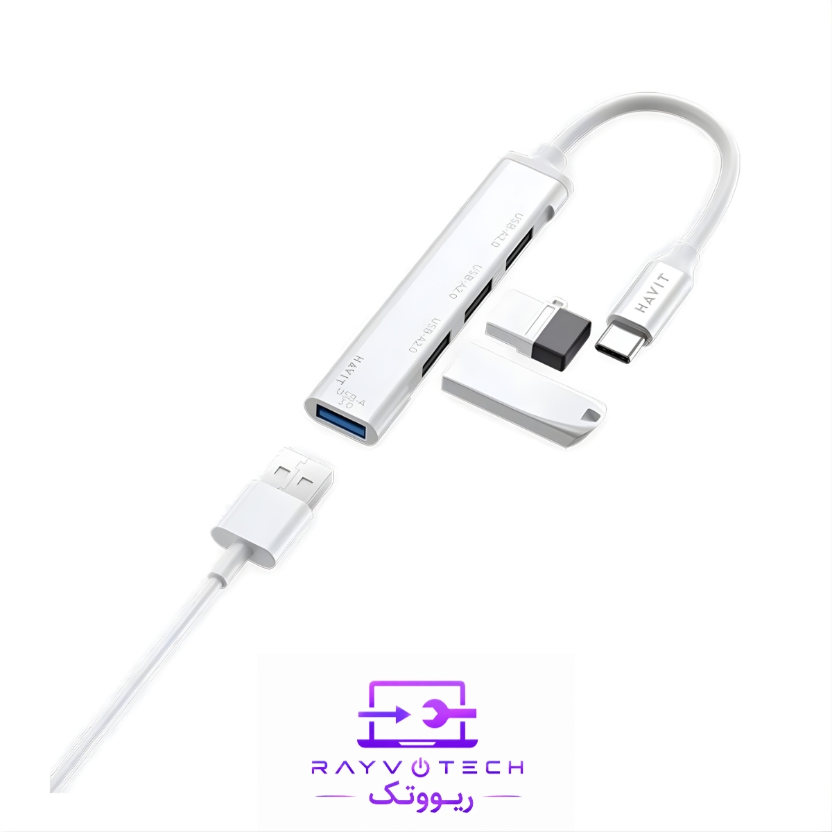هاب ۴ پورت تایپ سی هویت (Havit)