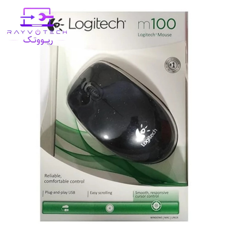 ماوس باسیم لاجیتک (Logitech) مدل M100