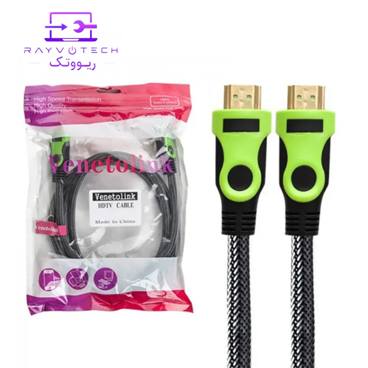 کابل تصویر HDMI کنفی ونتولینک (Venetolink) طول 3 متر