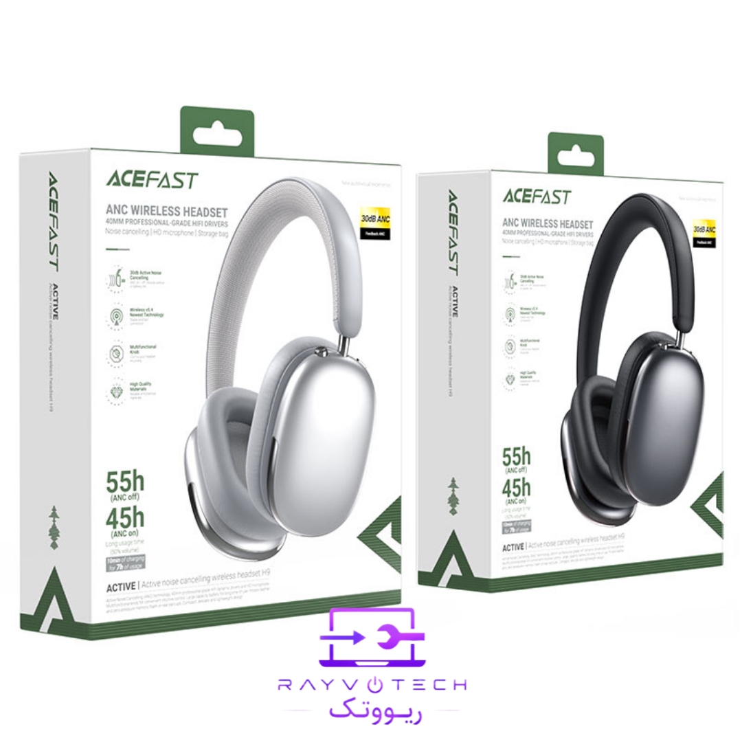 هدست بلوتوثی روگوشی نویز کنسلینگ ایس فست (Acefast) مدل H9 ANC