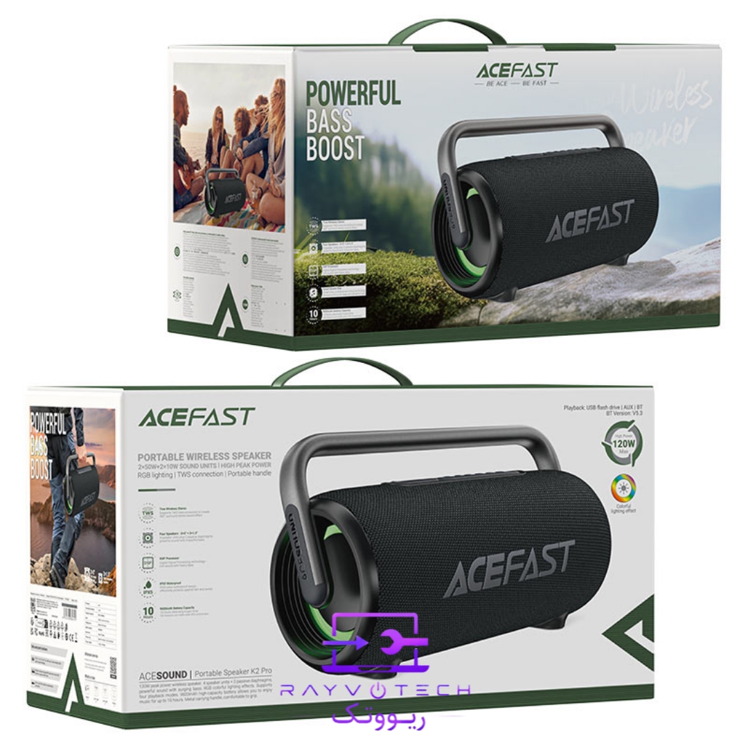 اسپیکر بلوتوثی ACEFAST K2 Pro توان ۱۲۰ وات