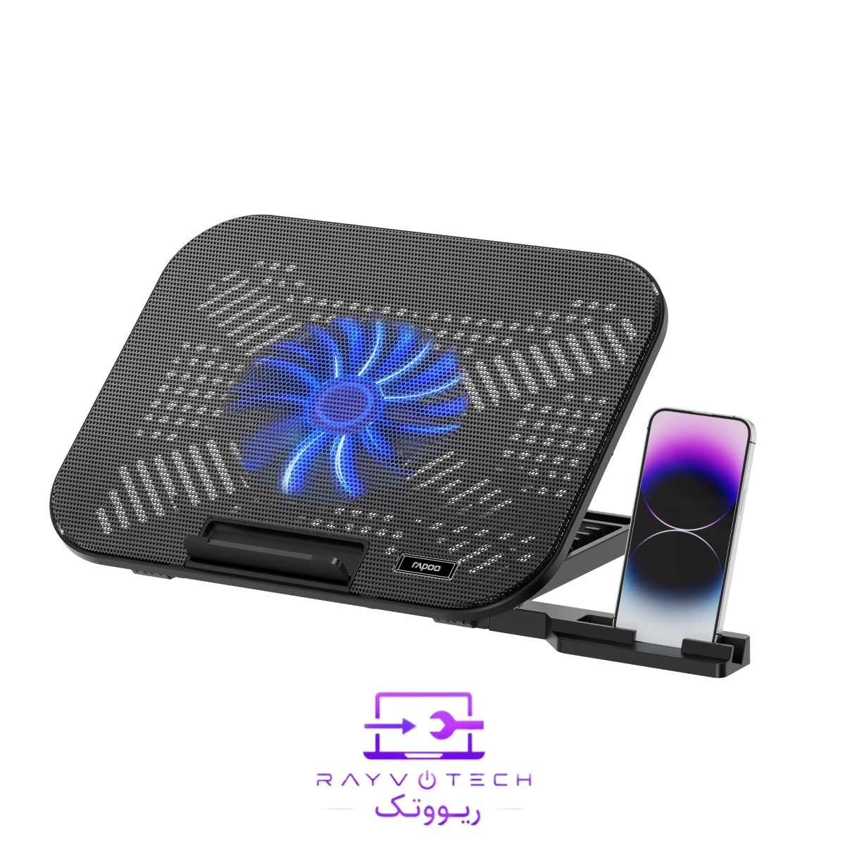 پایه خنک‌کننده (کول پد) لپ‌تاپ تک فن رپو (Rapoo) مدل CF100
