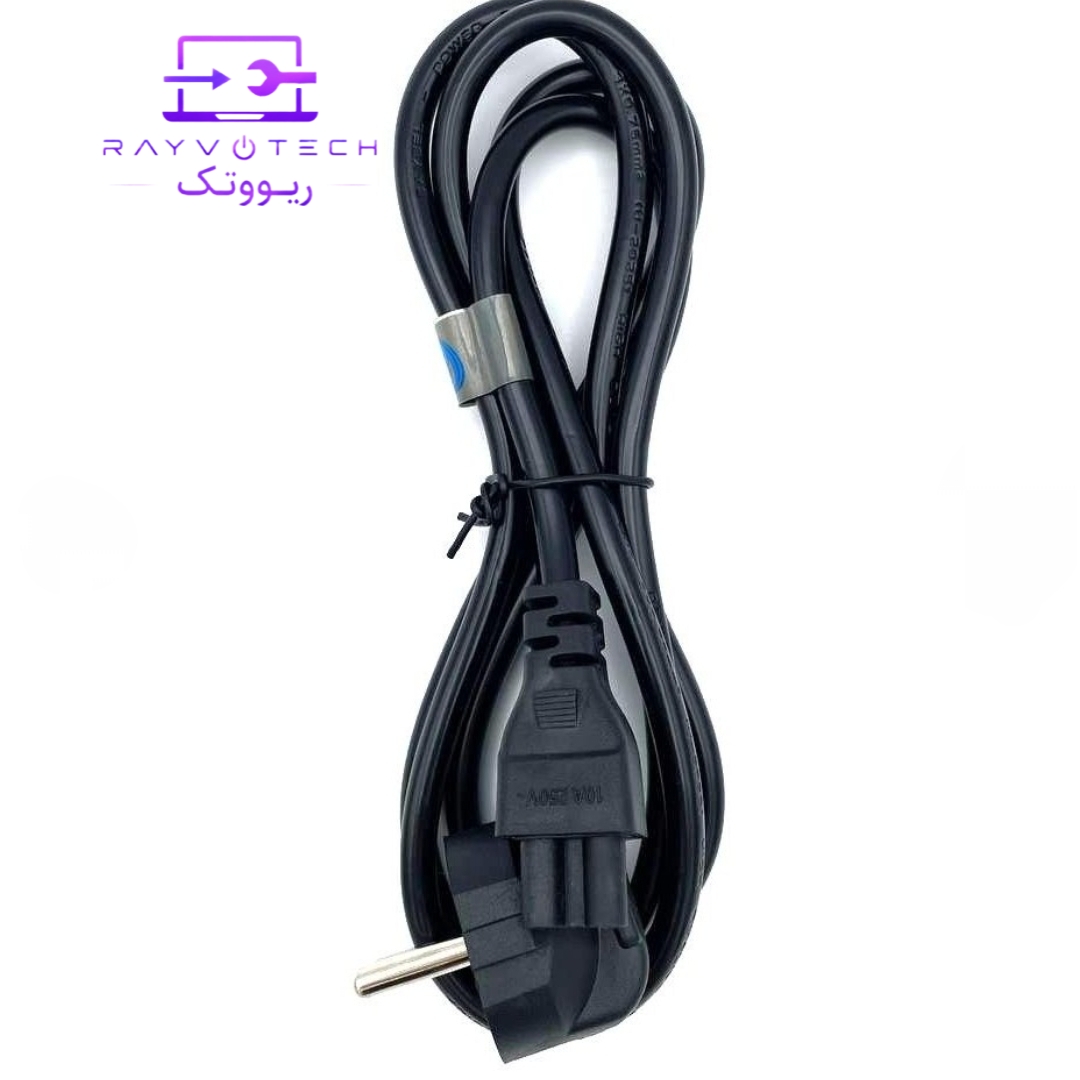 کابل برق آداپتور لپ‌تاپ (سه پین) بایبل (Baybel) طول 1.5 متر